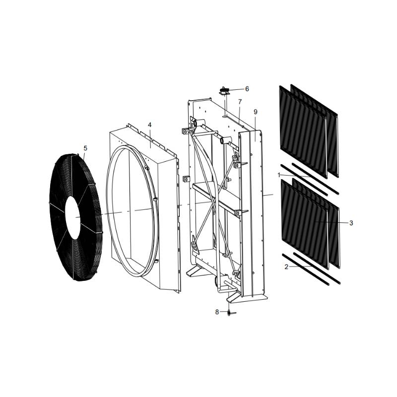 330106473 Radiator XCMG XDE130 Electric driving dump truck spare parts