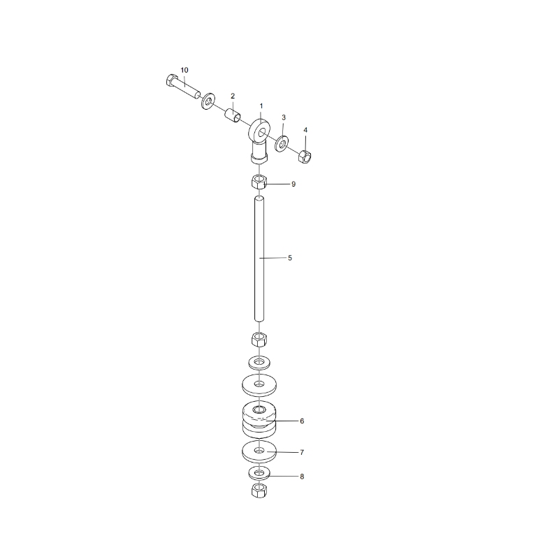 330103874 Water tank tie rod assembly XCMG XDE130 Electric driving dump truck spare parts