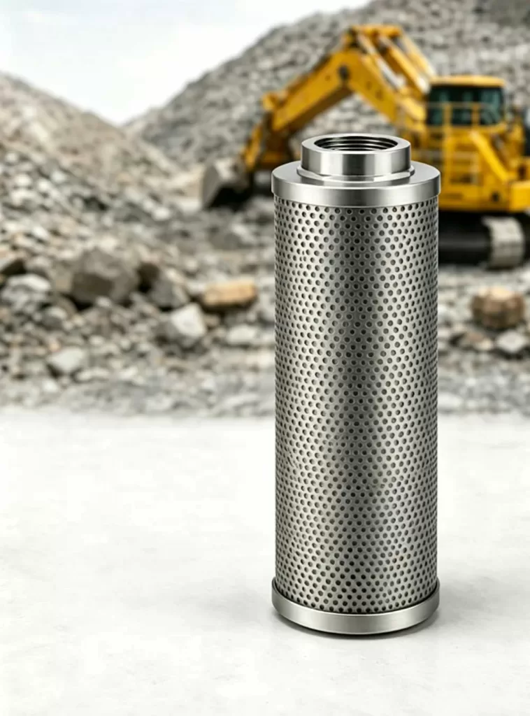 xcmg 800175538 mining safety filter element front view