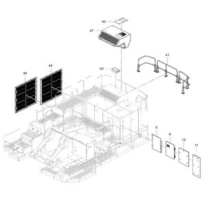SSY004936839 Passageway Side Door I Sany SY1350C1C3KH Tracked hydraulic excavator spare parts