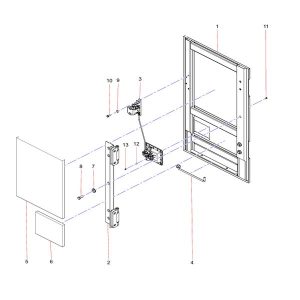 SSY004936987 Passageway Side Door II Sany SY1350C1C3KH Tracked hydraulic excavator spare parts
