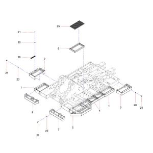 SSY008383152 Walking board Sany SY1350C1C3KH Tracked hydraulic excavator spare parts