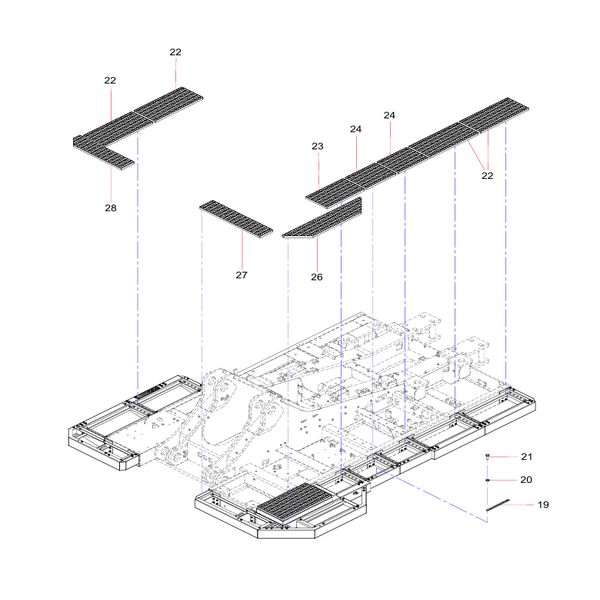 SSY008382619 Anti-slip plate Sany SY1350C1C3KH Tracked hydraulic excavator spare parts