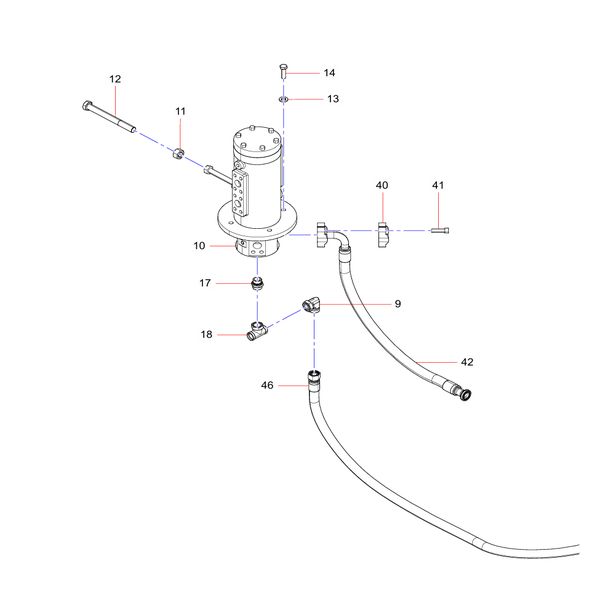 A229900009874 Rotary Joint Sany SY1350C1C3KH Tracked hydraulic excavator spare parts