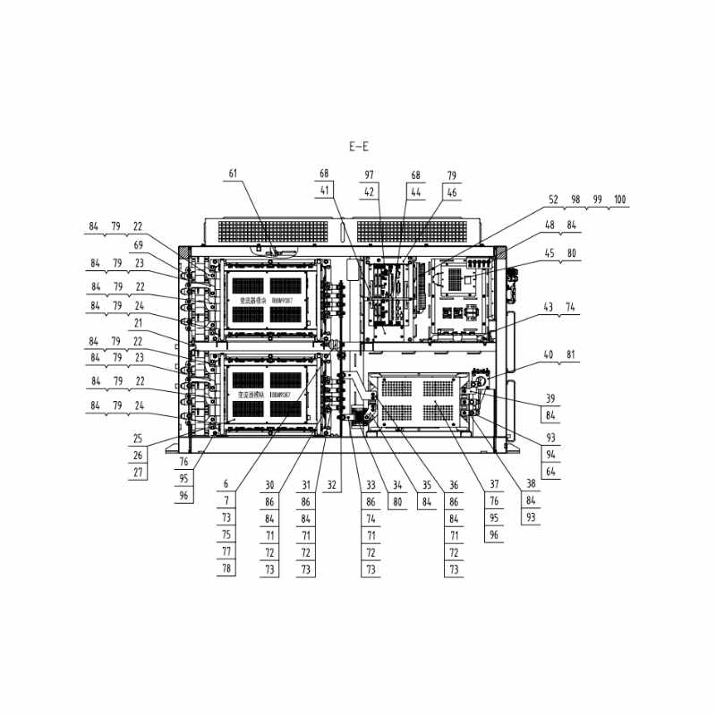 803545958 Converter Cabinet XCMG XDE130 Electric driving dump truck spare parts