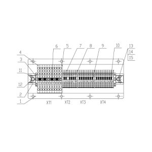 803591155 Terminal Board Component XCMG XDE130 Electric driving dump truck spare parts