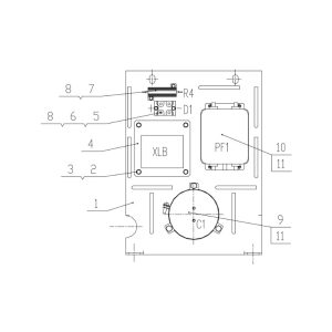 803591162 Rear Electrical Apparatus Element XCMG XDE130 Electric driving dump truck spare parts