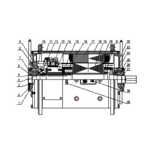 803591068 Zd910b Dc Motor XCMG XDE130 Electric driving dump truck spare parts