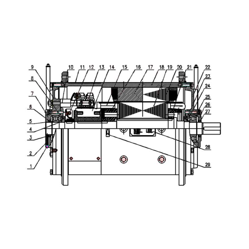 803591068 Zd910b Dc Motor XCMG XDE130 Electric driving dump truck spare parts