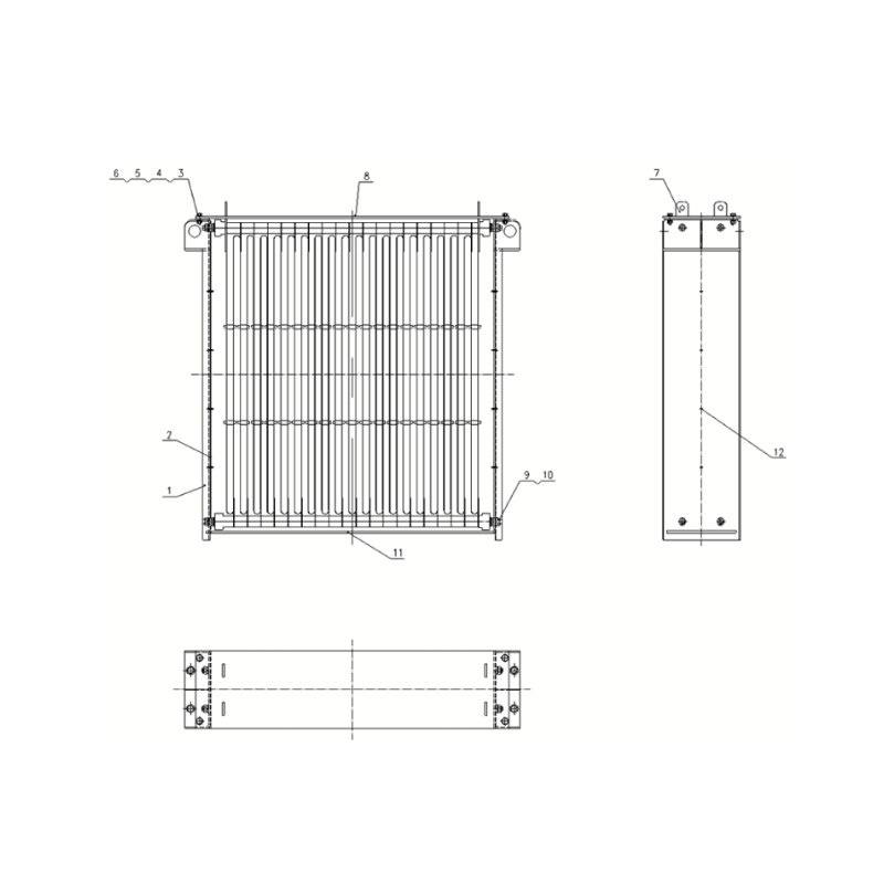 803591036 Resistance Frame XCMG XDE130 Electric driving dump truck spare parts