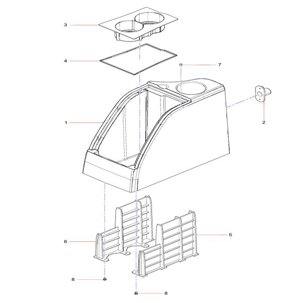 13122370 Right storage compartment Sany SY1350C1C3KH Tracked hydraulic excavator spare parts