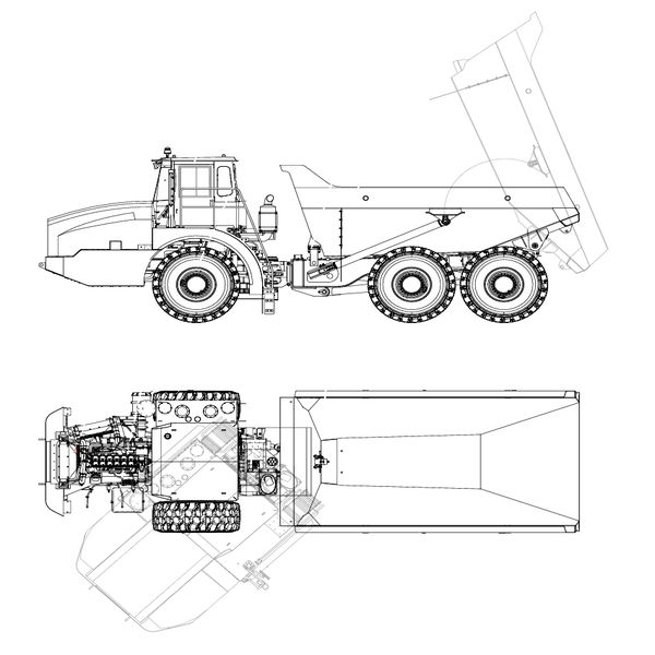 ODT100000057 SAT40CArticulated Dump Truck Sany SAT40C Articulated Dump Truck spare parts