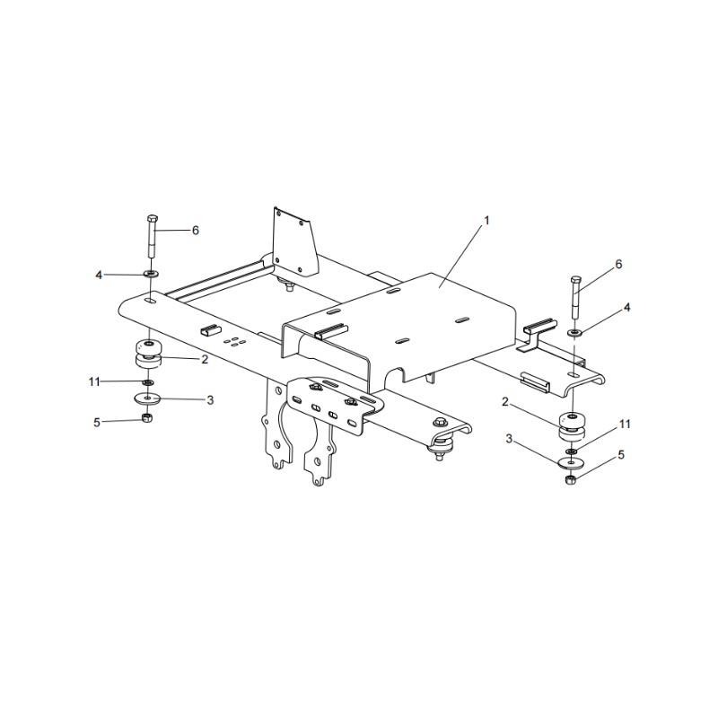330104377 Pump Bracket Assembly XCMG XDE130 Electric driving dump truck spare parts