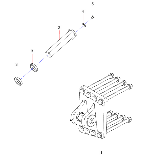 ODT007968578 Suspension Cylinder Assembly Bracket Sany SAT40C Articulated Dump Truck spare parts
