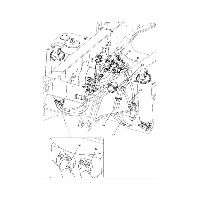330106370 Lifting System Piping XCMG XDE130 Electric driving dump truck spare parts