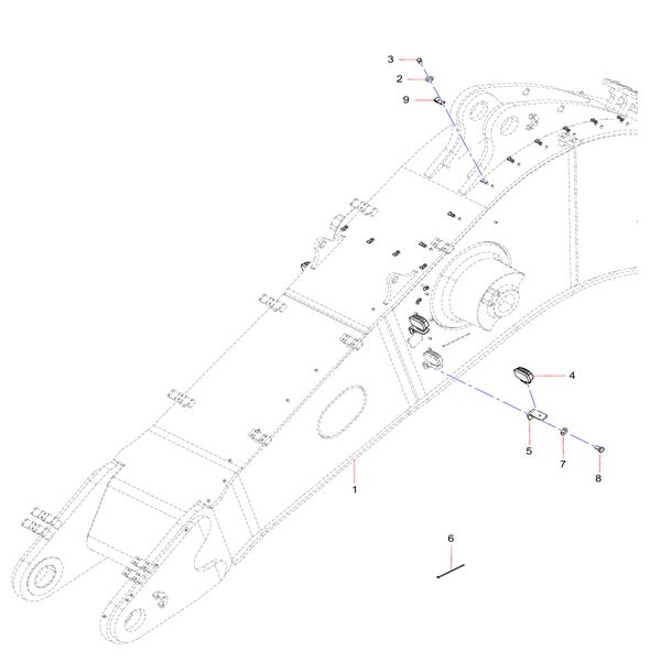 141604000159A Lighting lamp Sany SY1350C1C3KH Tracked hydraulic excavator spare parts