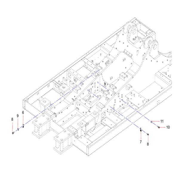 24002328 Bolt Sany SY1350C1C3KH Tracked hydraulic excavator spare parts
