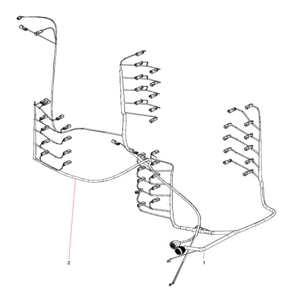 SSY007305346 Main Valve B Wiring Harness Sany SY1350C1C3KH Tracked hydraulic excavator spare parts