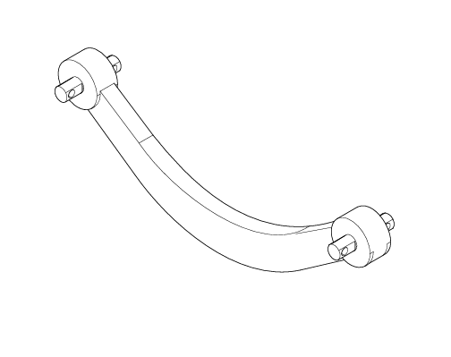 131503010088A001 Middle Axle Lateral Thrust Rod Sany SAT40C Articulated Dump Truck spare parts