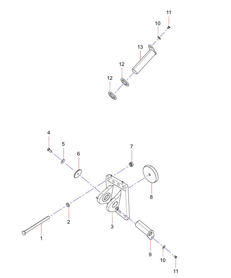 ODT007971240 Right Shock Absorber Bracket Sany SAT40C Articulated Dump Truck spare parts