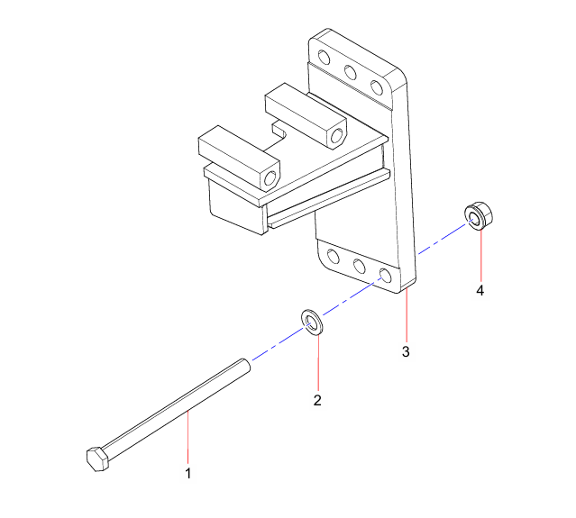 ODT007970521 Transverse thrust rod Bracket Assemble Sany SAT40C Articulated Dump Truck spare parts