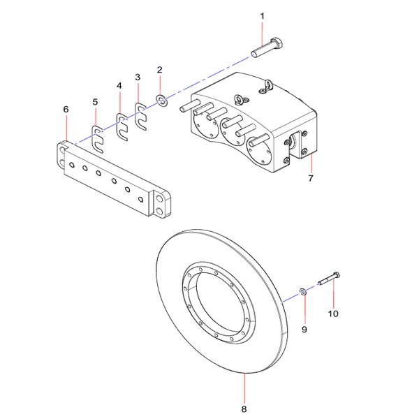 ODT009665963 Parking Brake Assembly Sany SAT40C Articulated Dump Truck spare parts