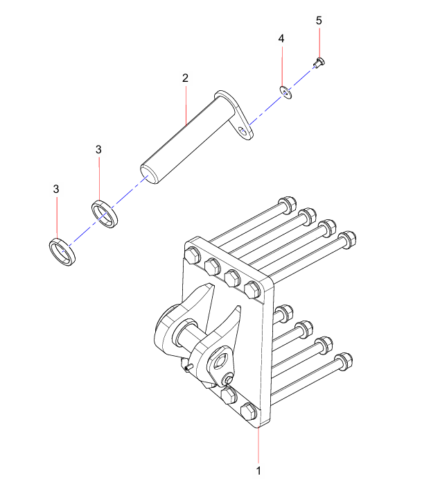 ODT007969179 Suspension Cylinder Assembly Bracket Sany SAT40C Articulated Dump Truck spare parts