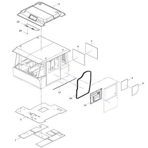 JSS009188670 Floor Thermal Insulation Cotton Sany SAT40C Articulated Dump Truck spare parts