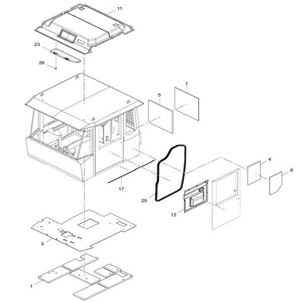 JSS009188670 Floor Thermal Insulation Cotton Sany SAT40C Articulated Dump Truck spare parts