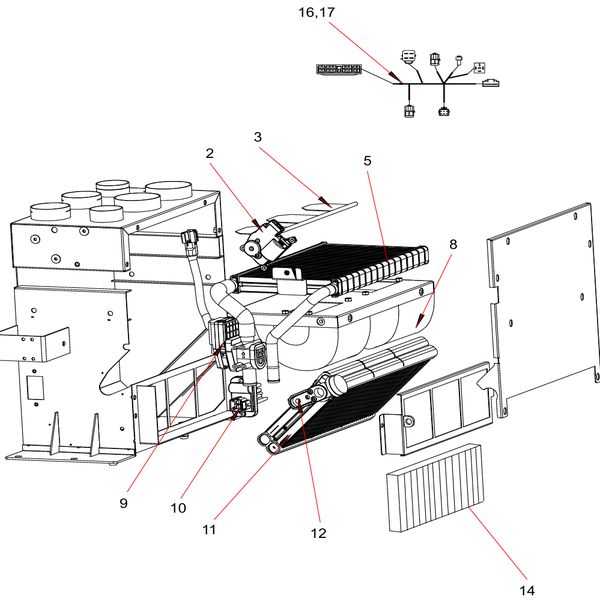 141502000794A004 Sany SAT40C Articulated Dump Truck spare parts