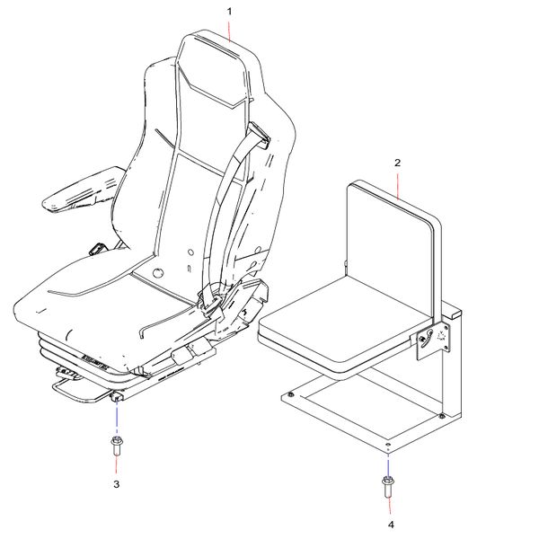 130903000113B Cab Seat Sany SAT40C Articulated Dump Truck spare parts