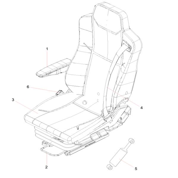 130903000113B001 Right Armrest Sany SAT40C Articulated Dump Truck spare parts