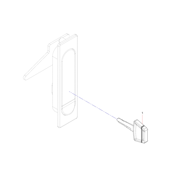 142904000032A002 Box Cabinet Lock Key Sany SAT40C Articulated Dump Truck spare parts