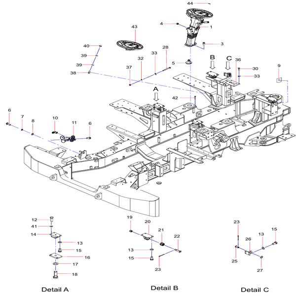 131102000007A Steering Column Sany SAT40C Articulated Dump Truck spare parts