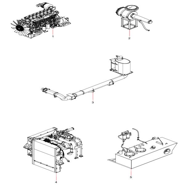 ODT008156120 Engine Sany SAT40C Articulated Dump Truck spare parts