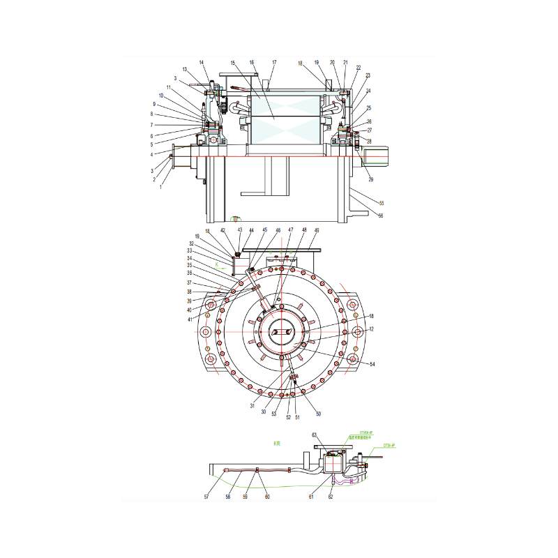 803589427 Pulling Motor XCMG XDE130 Electric driving dump truck spare parts