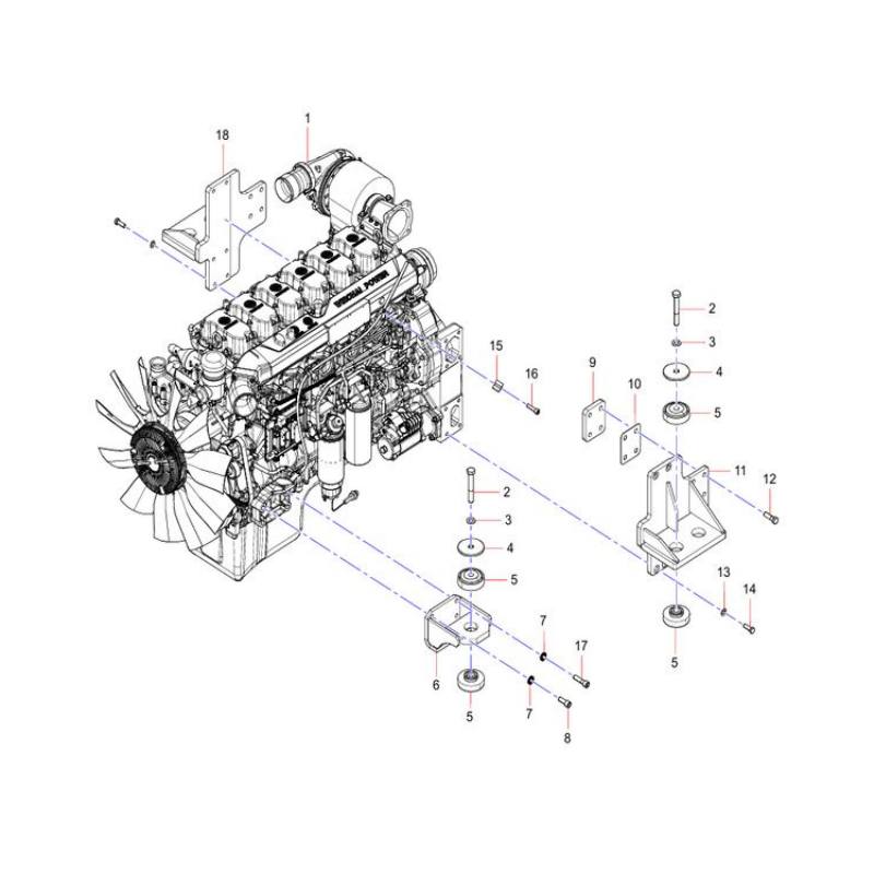 160102130021A Engine Sany SAT40C Articulated Dump Truck spare parts