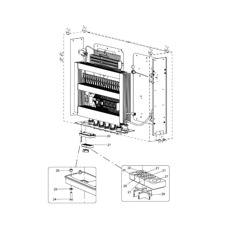 330106550 Weak Electricity Box Electrical System XCMG XDE130 Electric driving dump truck spare parts