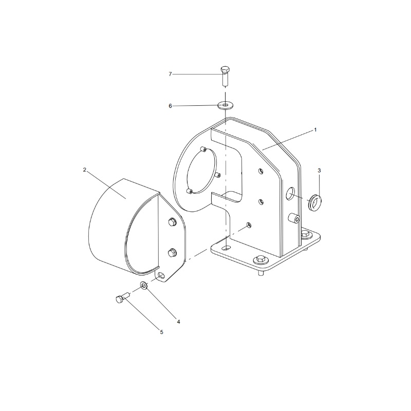 330504108 Left Round Lamp Housing XCMG XDE130 Electric driving dump truck spare parts
