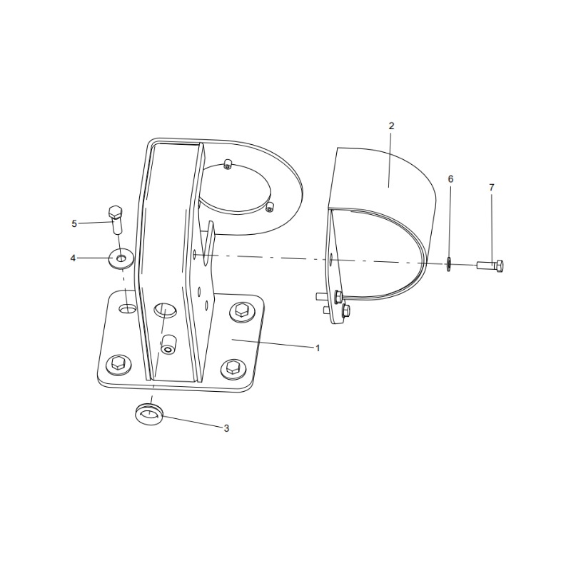 330504112 Right Round Lamp Housing XCMG XDE130 Electric driving dump truck spare parts