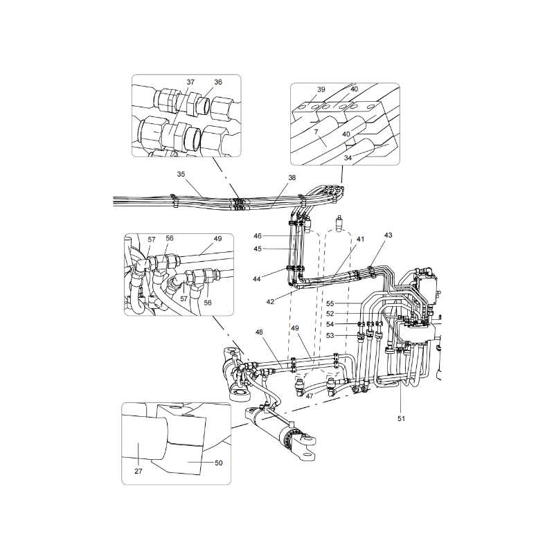 330106369 Steering System Pipe Laying XCMG XDE130 Electric driving dump truck spare parts