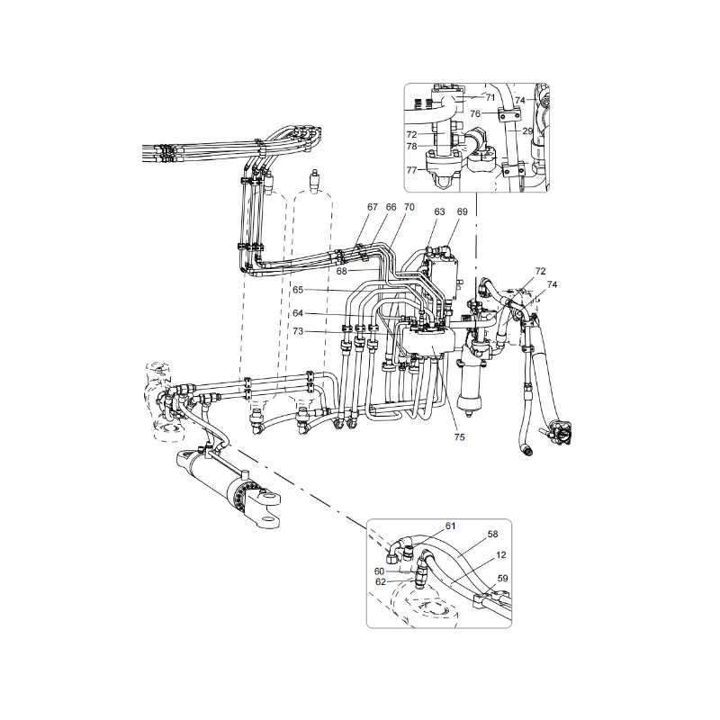 330106369 Steering System Pipe Laying XCMG XDE130 Electric driving dump truck spare parts