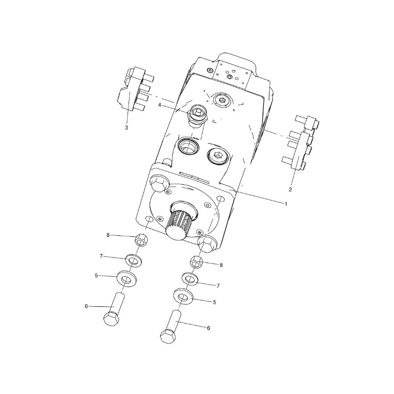 330104588 Steering Pump Component XCMG XDE130 Electric driving dump truck spare parts