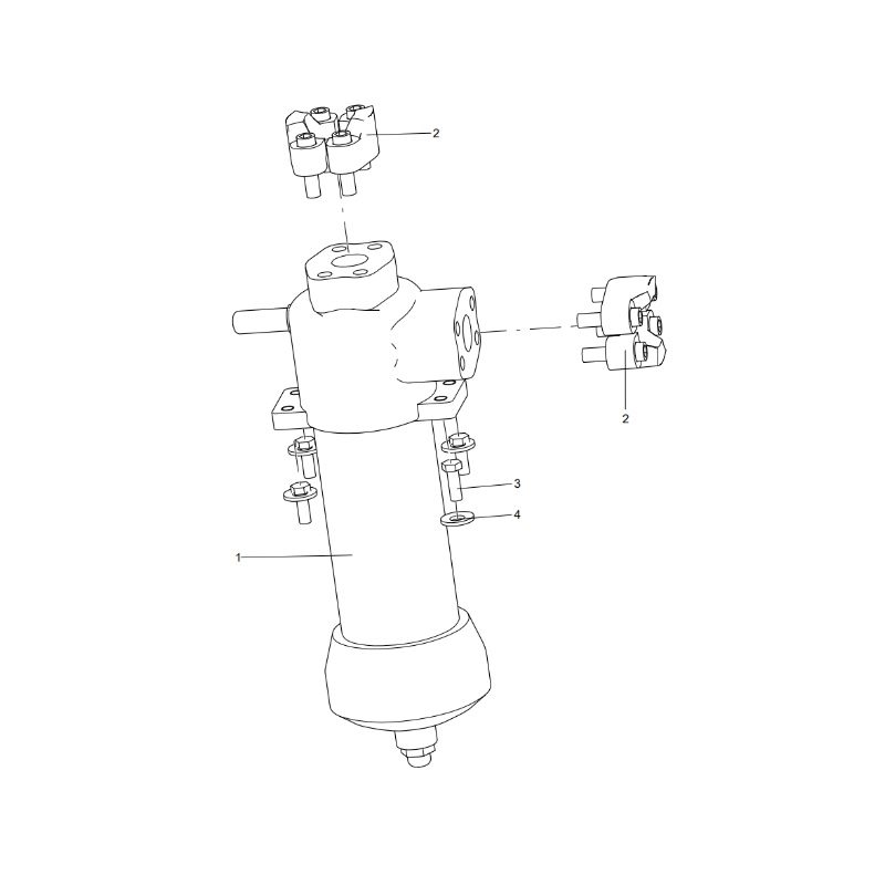 330104589 High Pressure Filter Component XCMG XDE130 Electric driving dump truck spare parts