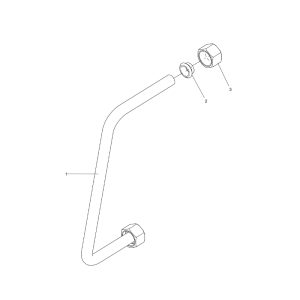 330106843 Steel Pipe Assembly XCMG XDE130 Electric driving dump truck spare parts