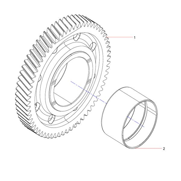 160102130003a039 intermediate gear assembly sany sat40c dump truck parts