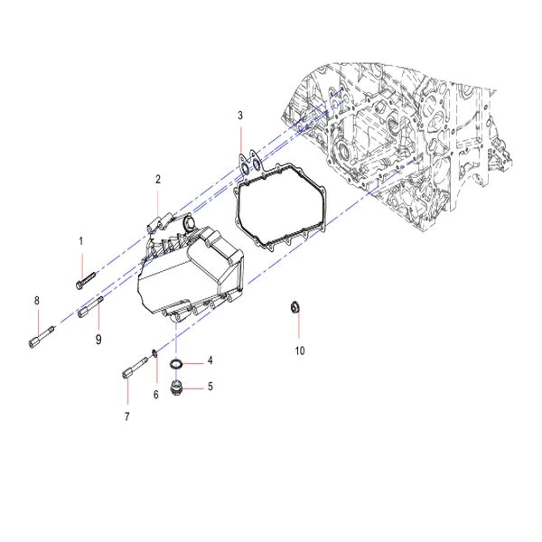 160102130004a059 engine oil cooler cover assembly group sany sat40c dump truck parts