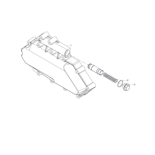 160102130004a032 oil cooler cap assembly sany sat40c dump truck parts