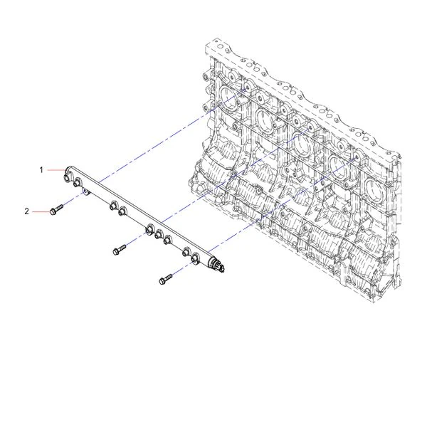 160102130004a075 common rail tube combination group sany sat40c articulated dump truck spare parts