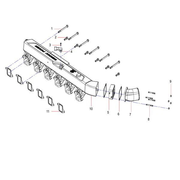 160102130004a076 air intake pipe combination group sany sat40c articulated dump truck spare parts